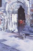 Francis Campbell Boileau Cadell Interior of Iona Abbey oil painting picture wholesale